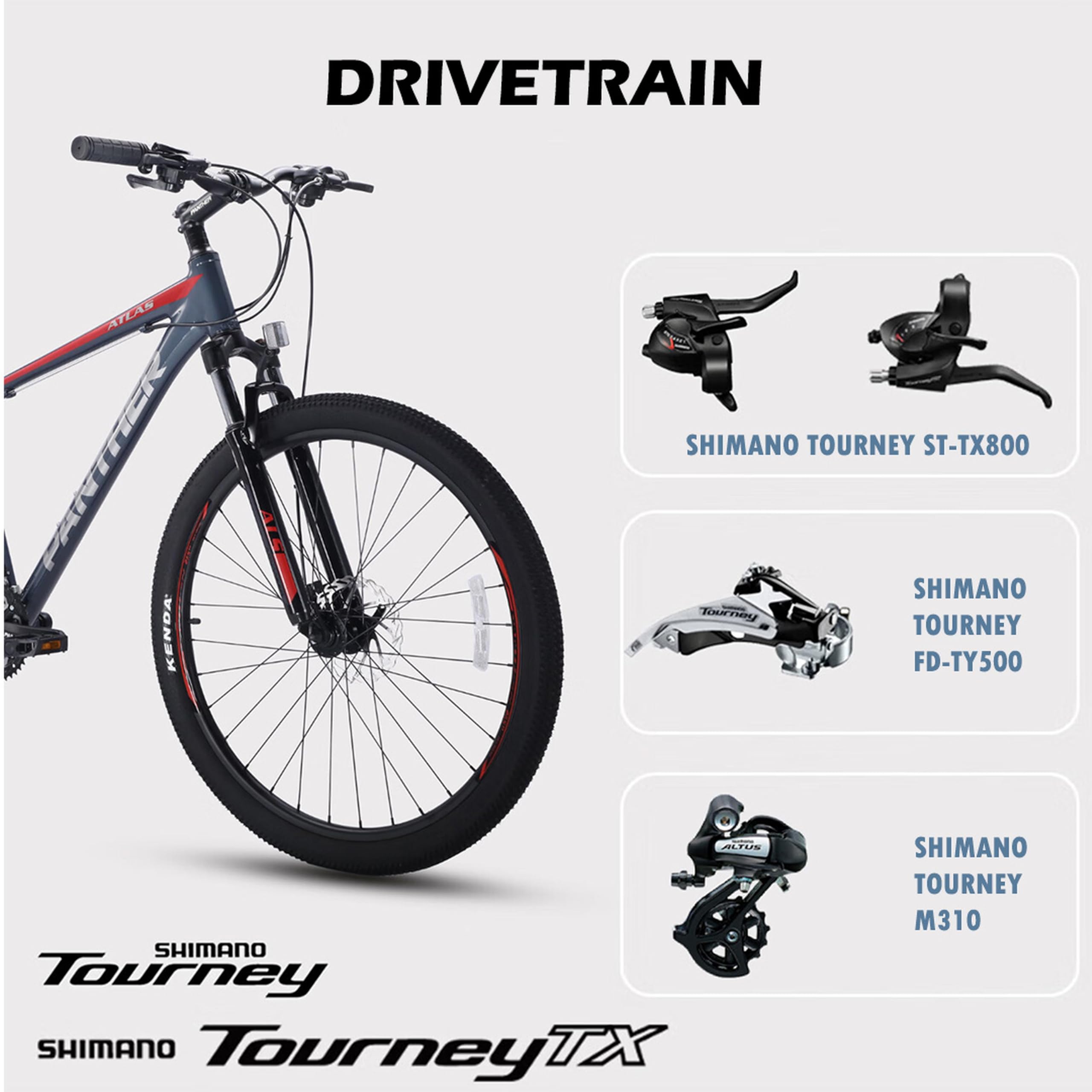 Amazon.co.jp: PANTHER ATLAS MTB 27.5 inch Off-Road Mountain